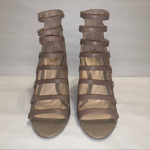 Vince Camuto ‘Kanastas’ Caged Heels Nude Mauve Color - Picture 3 of 14